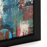 Large Abstract Wall Art – Contemporary Canvas in Blue, Green & Brown