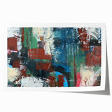 Large Abstract Wall Art – Contemporary Canvas in Blue, Green & Brown