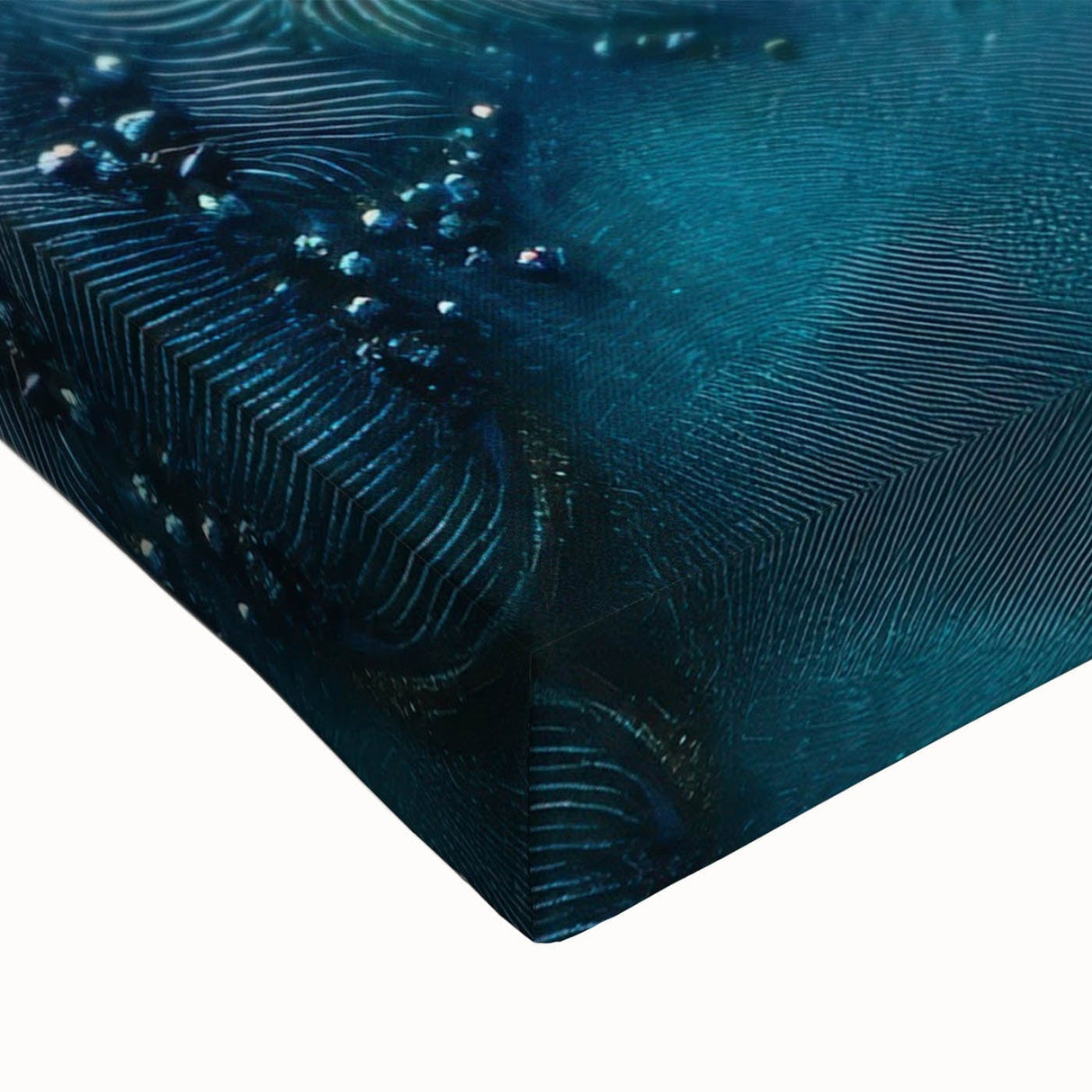 Radiant Bloom – Modern Fluid Art Prints in Orange and Deep Blue