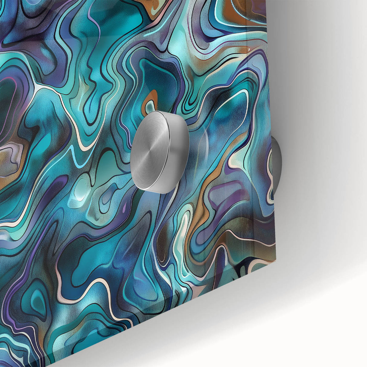 Ocean-Inspired Blue Abstract Wall Art - Fluid Modern Canvas Print