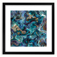 Ocean-Inspired Blue Abstract Wall Art - Fluid Modern Canvas Print