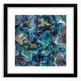 Ocean-Inspired Blue Abstract Wall Art - Fluid Modern Canvas Print