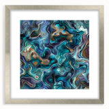 Ocean-Inspired Blue Abstract Wall Art - Fluid Modern Canvas Print