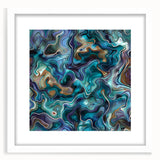 Ocean-Inspired Blue Abstract Wall Art - Fluid Modern Canvas Print