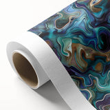 Ocean-Inspired Blue Abstract Wall Art - Fluid Modern Canvas Print