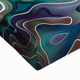 Ocean-Inspired Blue Abstract Wall Art - Fluid Modern Canvas Print