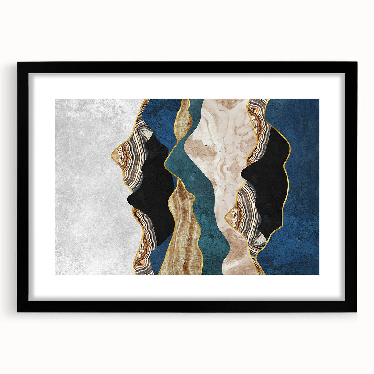 Earthen Harmony Abstracts - Modern Abstract Wall Art in Earth Tones