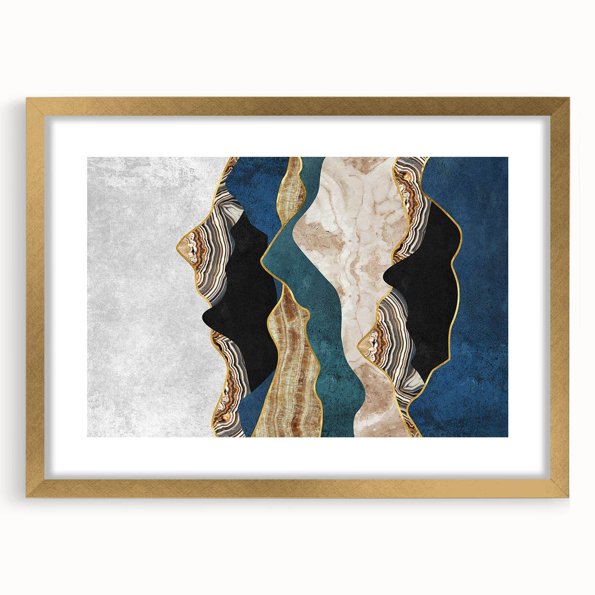 Earthen Harmony Abstracts - Modern Abstract Wall Art in Earth Tones