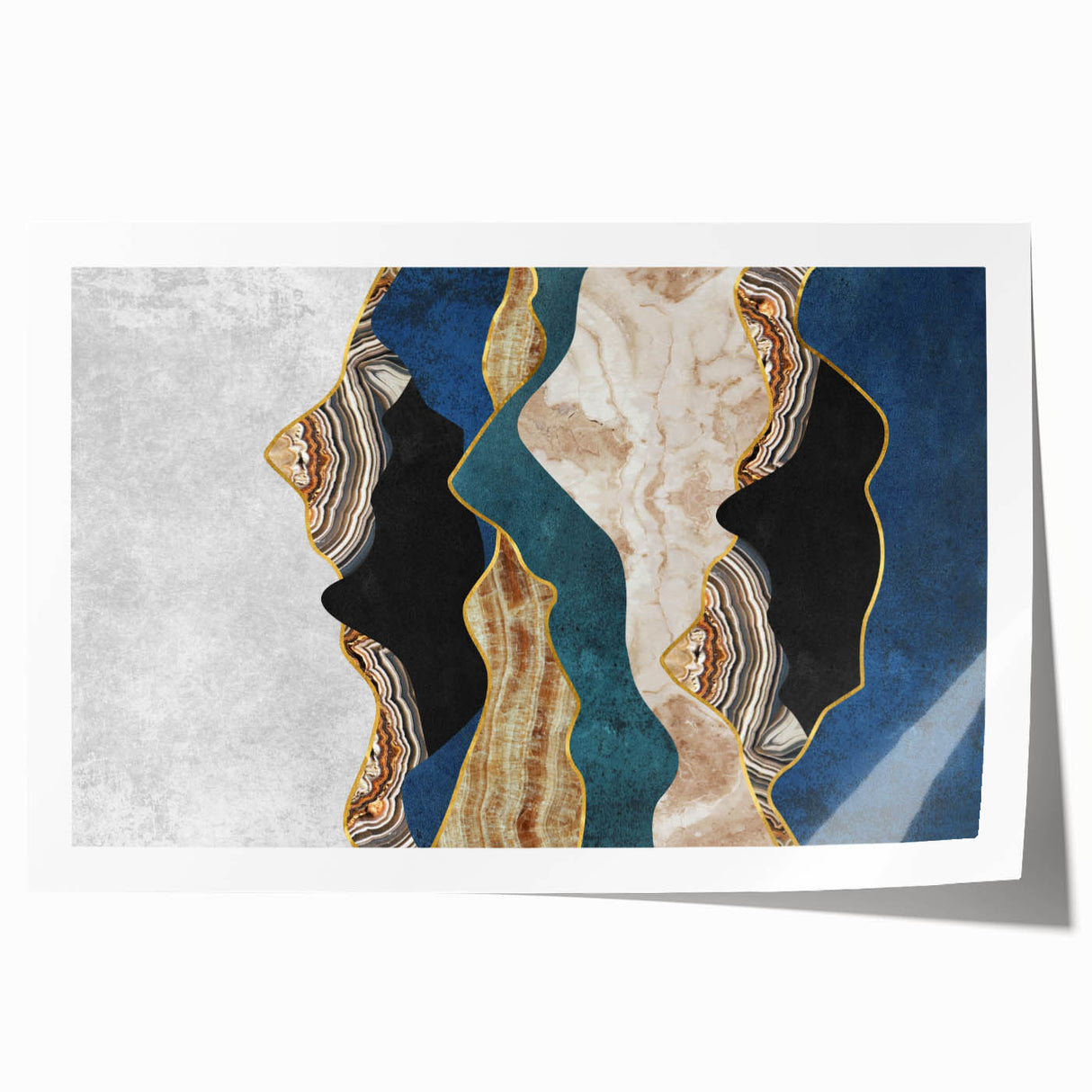 Earthen Harmony Abstracts - Modern Abstract Wall Art in Earth Tones