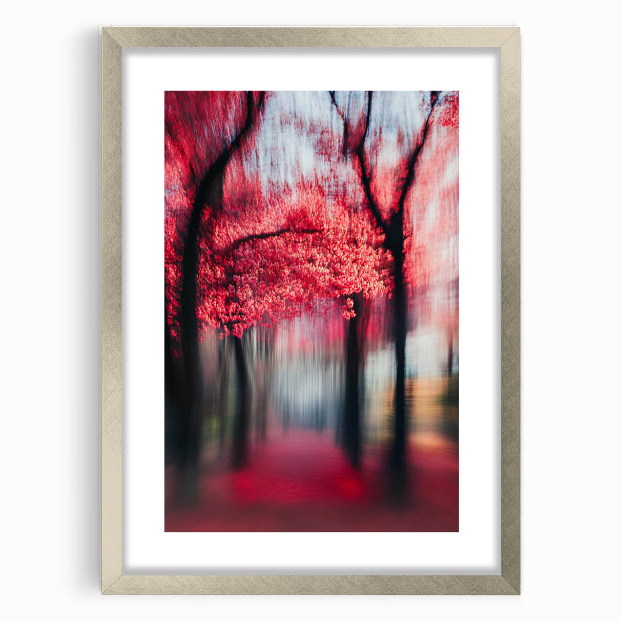 Blurred Red Forest - Fine Art Photography Limited Edition Prints