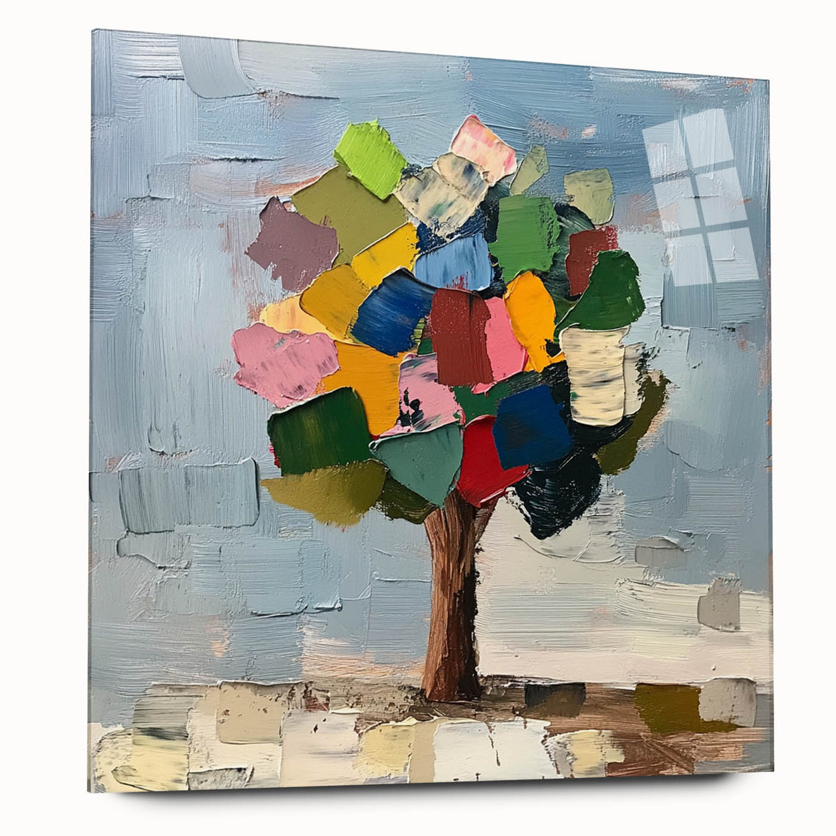 Abstract Colorful Tree – Vibrant Botanical Art Print