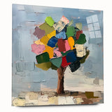 Abstract Colorful Tree – Vibrant Botanical Art Print