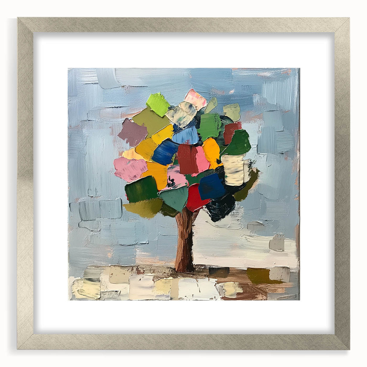Abstract Colorful Tree – Vibrant Botanical Art Print
