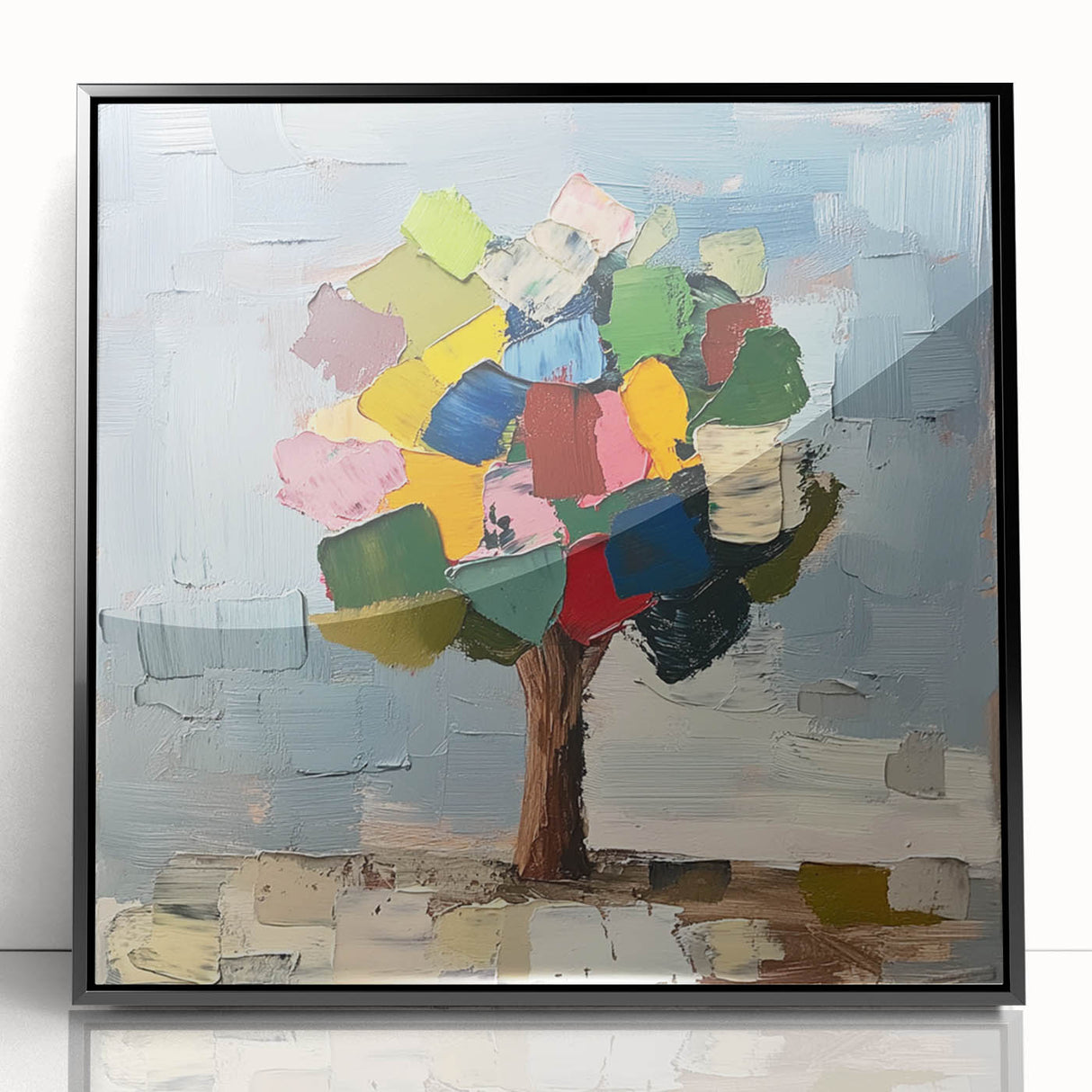 Abstract Colorful Tree – Vibrant Botanical Art Print