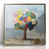 Abstract Colorful Tree – Vibrant Botanical Art Print
