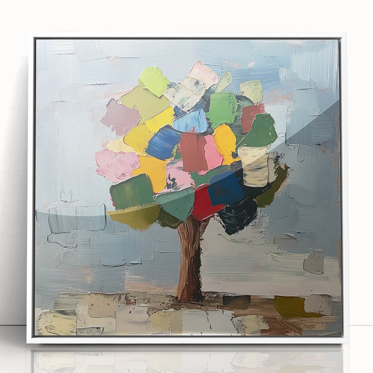 Abstract Colorful Tree – Vibrant Botanical Art Print