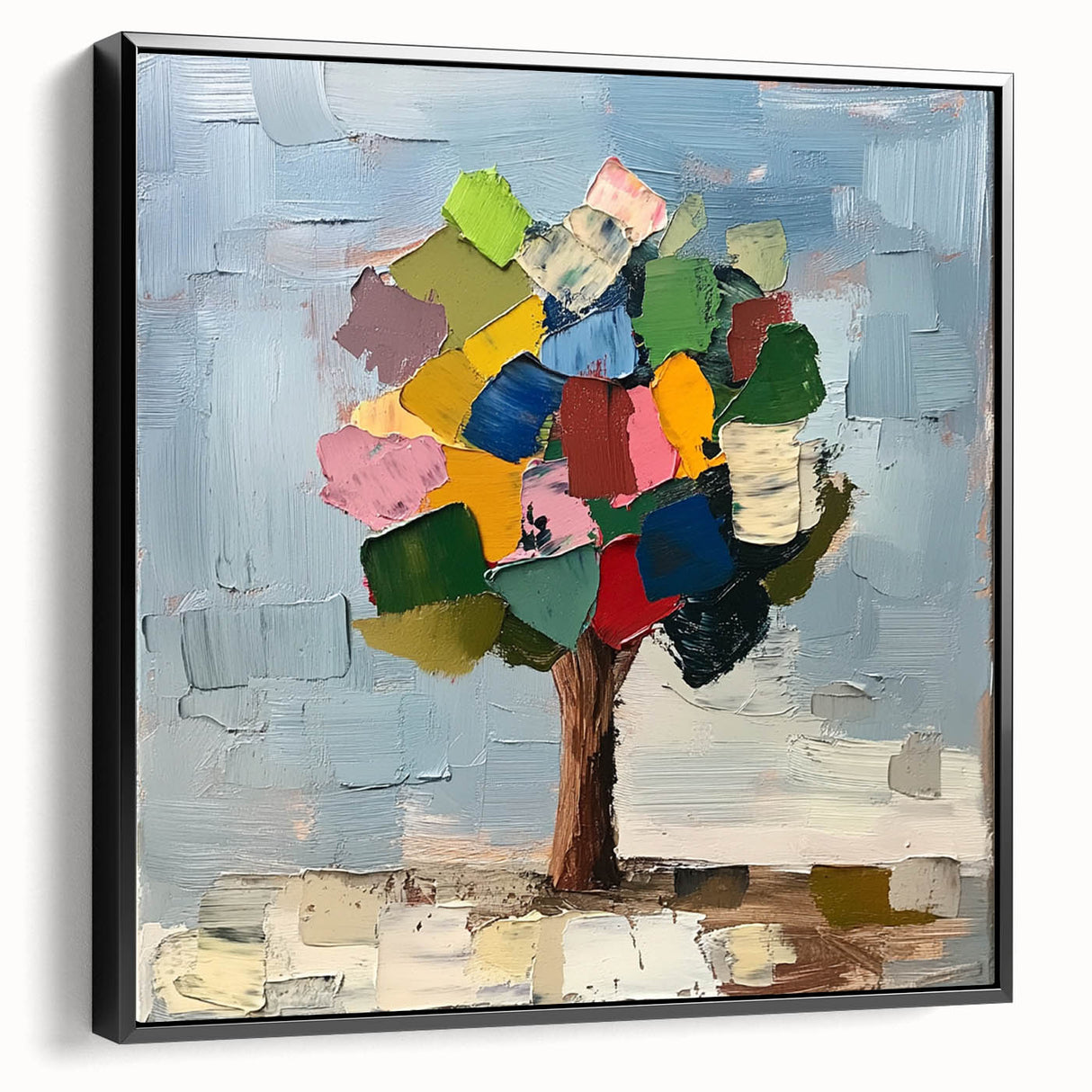 Abstract Colorful Tree – Vibrant Botanical Art Print