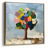Abstract Colorful Tree – Vibrant Botanical Art Print
