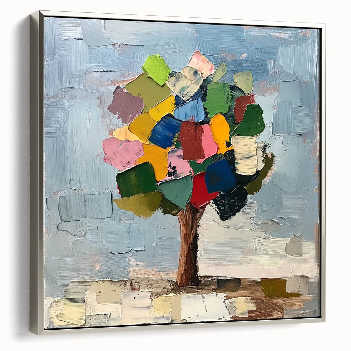 Abstract Colorful Tree – Vibrant Botanical Art Print