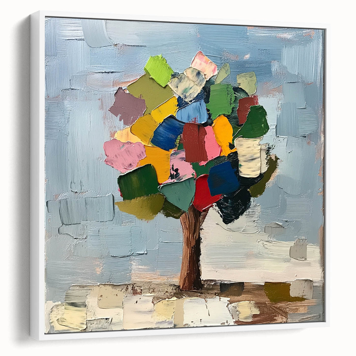 Abstract Colorful Tree – Vibrant Botanical Art Print