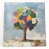 Abstract Colorful Tree – Vibrant Botanical Art Print