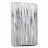 Minimalist Abstract Painting - White & Gray Modern Wall Art