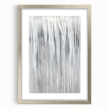 Minimalist Abstract Painting - White & Gray Modern Wall Art