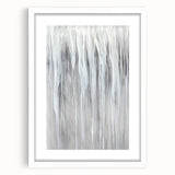 Minimalist Abstract Painting - White & Gray Modern Wall Art