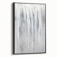 Minimalist Abstract Painting - White & Gray Modern Wall Art