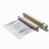 Minimalist Abstract Painting - White & Gray Modern Wall Art