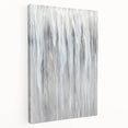Minimalist Abstract Painting - White & Gray Modern Wall Art