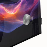 Celestial Drift – Fluid Abstract Wall Art with Fiery Motion