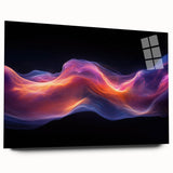 Celestial Drift – Fluid Abstract Wall Art with Fiery Motion
