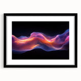 Celestial Drift – Fluid Abstract Wall Art with Fiery Motion