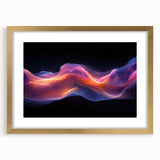 Celestial Drift – Fluid Abstract Wall Art with Fiery Motion