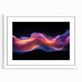 Celestial Drift – Fluid Abstract Wall Art with Fiery Motion