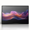 Celestial Drift – Fluid Abstract Wall Art with Fiery Motion