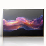 Celestial Drift – Fluid Abstract Wall Art with Fiery Motion