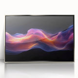 Celestial Drift – Fluid Abstract Wall Art with Fiery Motion