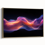 Celestial Drift – Fluid Abstract Wall Art with Fiery Motion