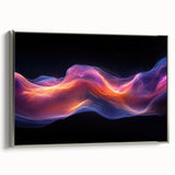 Celestial Drift – Fluid Abstract Wall Art with Fiery Motion