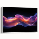 Celestial Drift – Fluid Abstract Wall Art with Fiery Motion