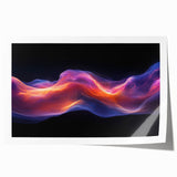 Celestial Drift – Fluid Abstract Wall Art with Fiery Motion