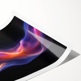 Celestial Drift – Fluid Abstract Wall Art with Fiery Motion