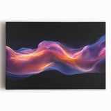 Celestial Drift – Fluid Abstract Wall Art with Fiery Motion
