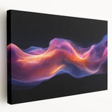 Celestial Drift – Fluid Abstract Wall Art with Fiery Motion