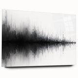 Black and White Abstract Landscape Art - Modern Minimalist Print