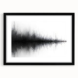 Black and White Abstract Landscape Art - Modern Minimalist Print