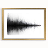 Black and White Abstract Landscape Art - Modern Minimalist Print