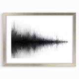 Black and White Abstract Landscape Art - Modern Minimalist Print